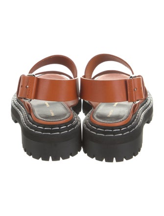 Proenza Schouler Leather Slingback Sandals