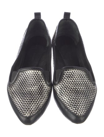 Proenza Schouler Leather Printed Loafers