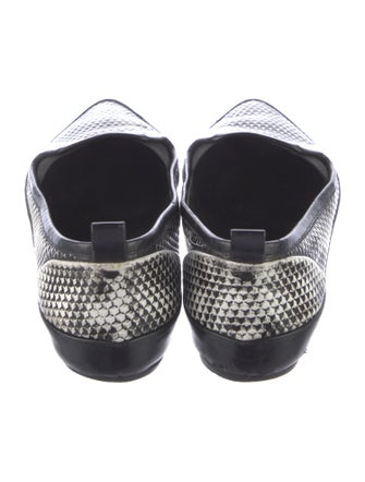 Proenza Schouler Leather Printed Loafers