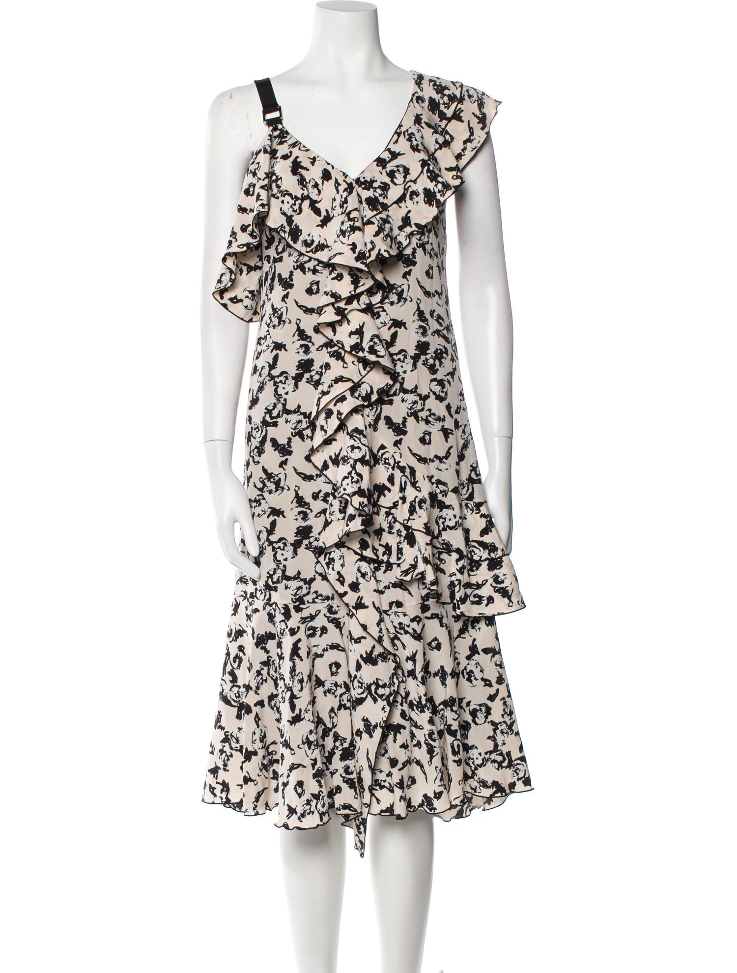 Proenza Schouler Silk Midi Length Dress