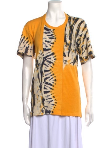 Proenza Schouler Tops Printed Scoop Neck T-Shirt XS