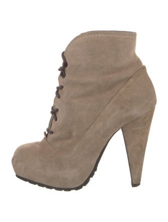 Proenza Schouler Suede Lace-Up Boots