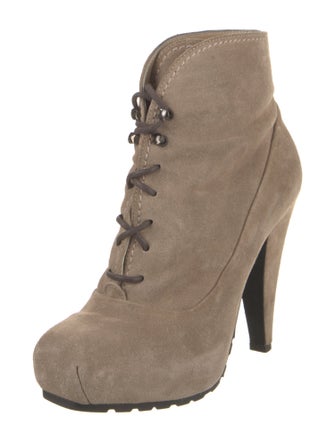 Proenza Schouler Suede Lace-Up Boots