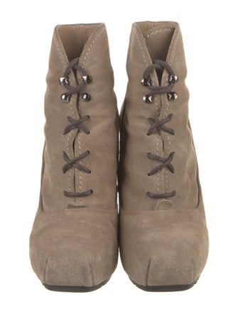Proenza Schouler Suede Lace-Up Boots