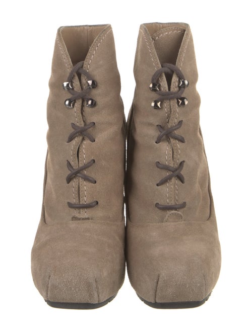Proenza Schouler Suede Lace-Up Boots