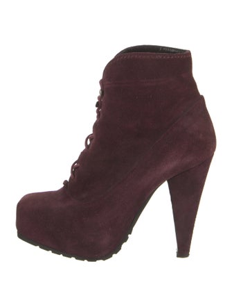 Proenza Schouler Suede Lace-Up Boots