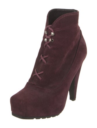 Proenza Schouler Suede Lace-Up Boots