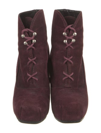 Proenza Schouler Suede Lace-Up Boots
