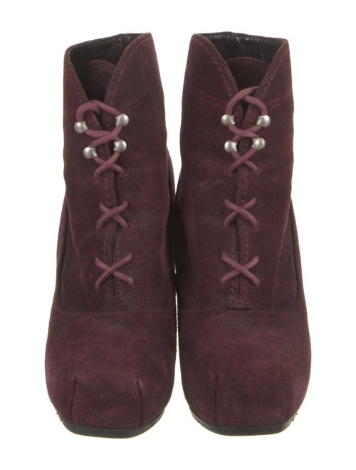 Proenza Schouler Suede Lace-Up Boots