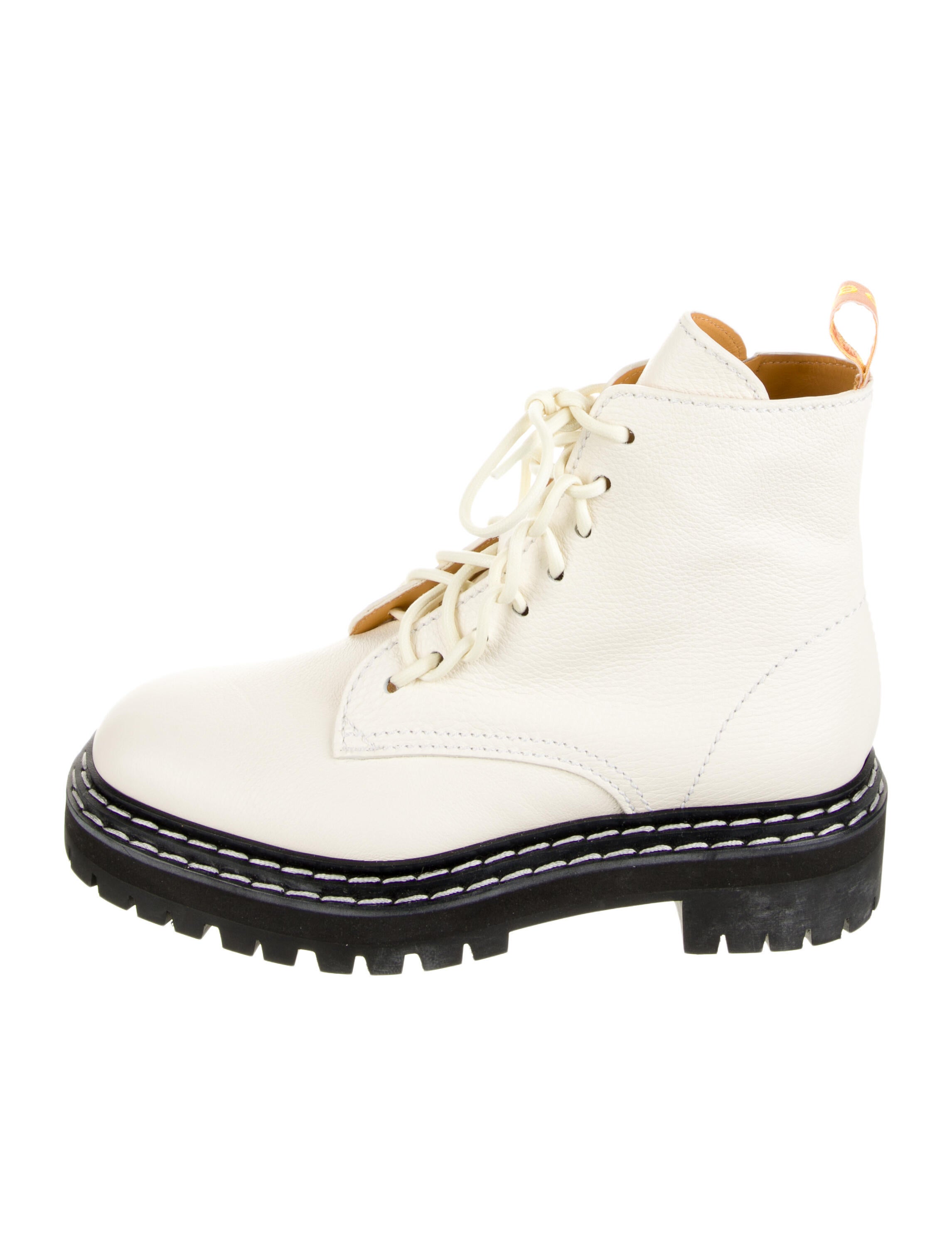 Proenza Schouler Leather Combat Boots