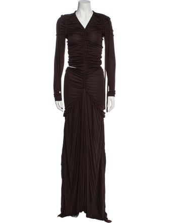 Proenza Schouler V-Neck Long Dress