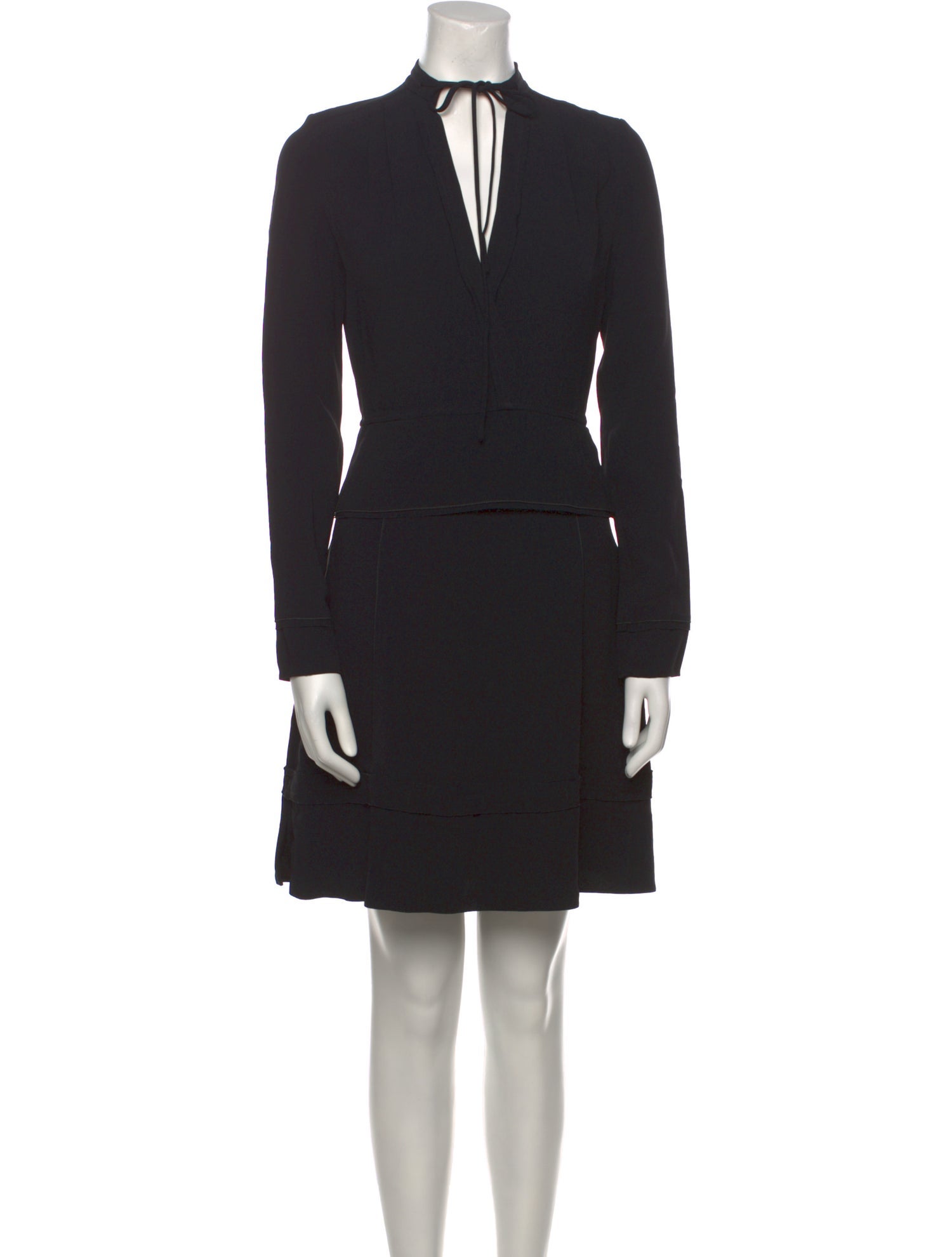 Proenza Schouler Tie Neck Mini Dress