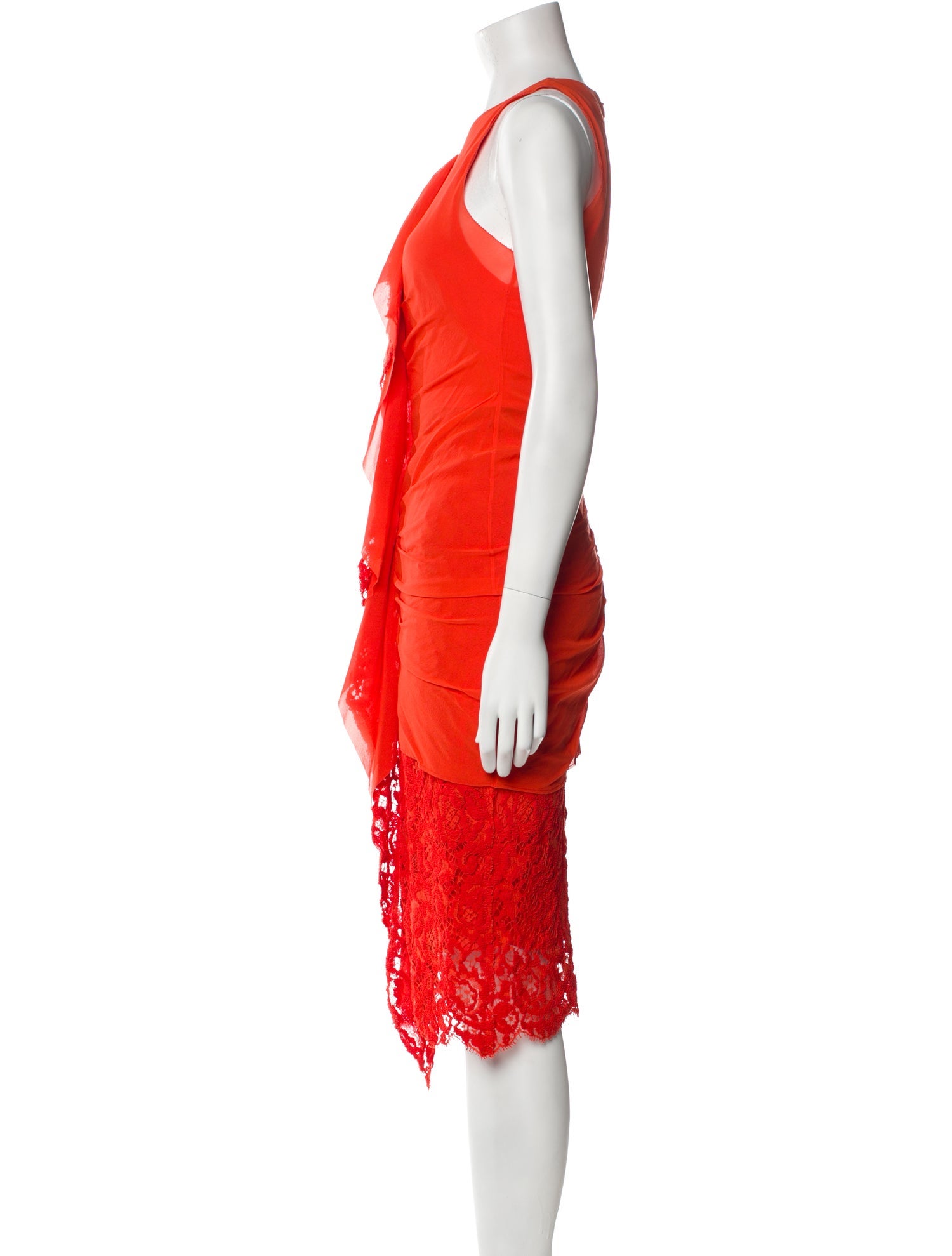 Proenza Schouler V-Neck Midi Length Dress