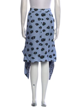 Proenza Schouler Animal Print Midi Length Skirt