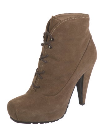Proenza Schouler Suede Lace-Up Boots