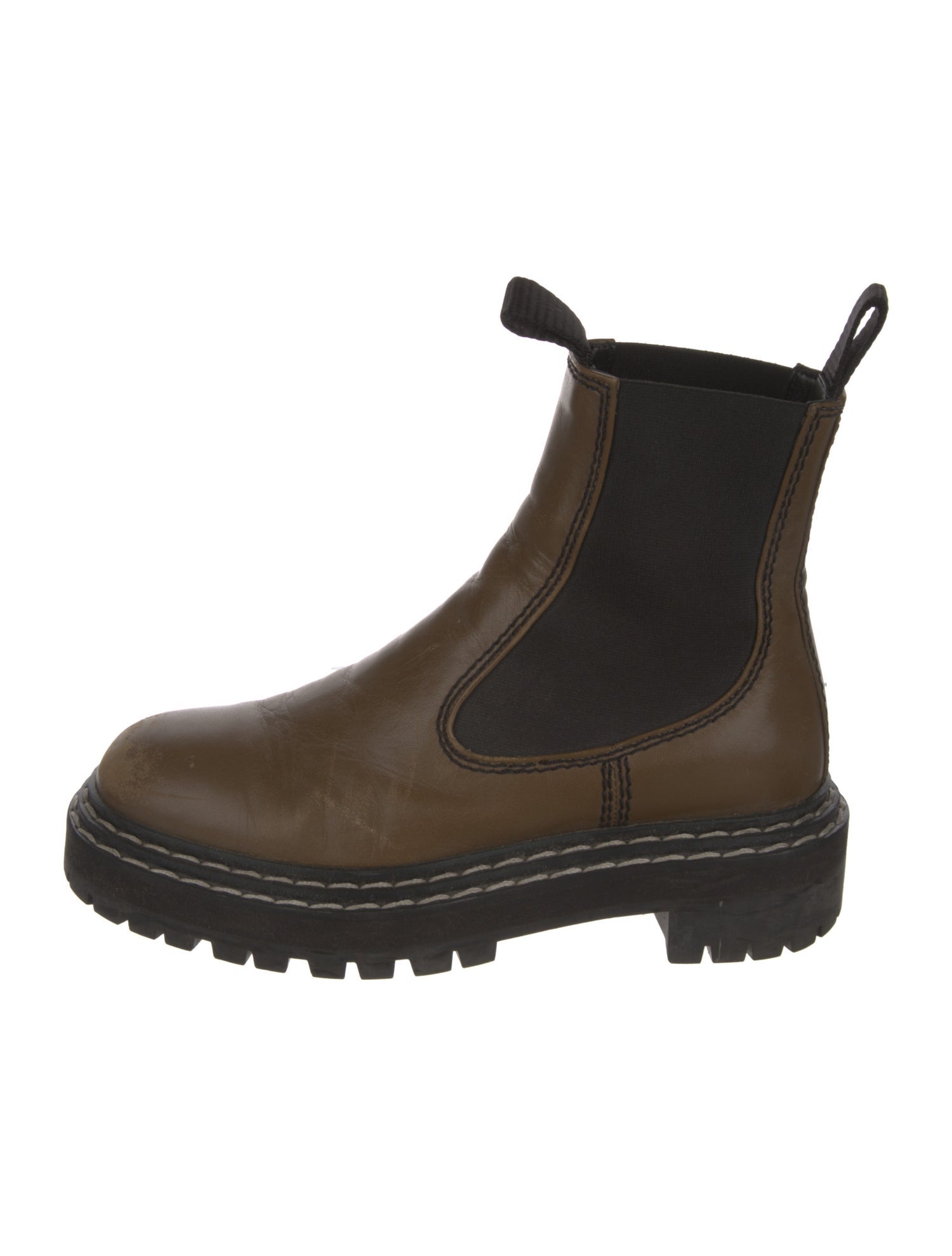 Proenza Schouler Vegan Leather Chelsea Boots