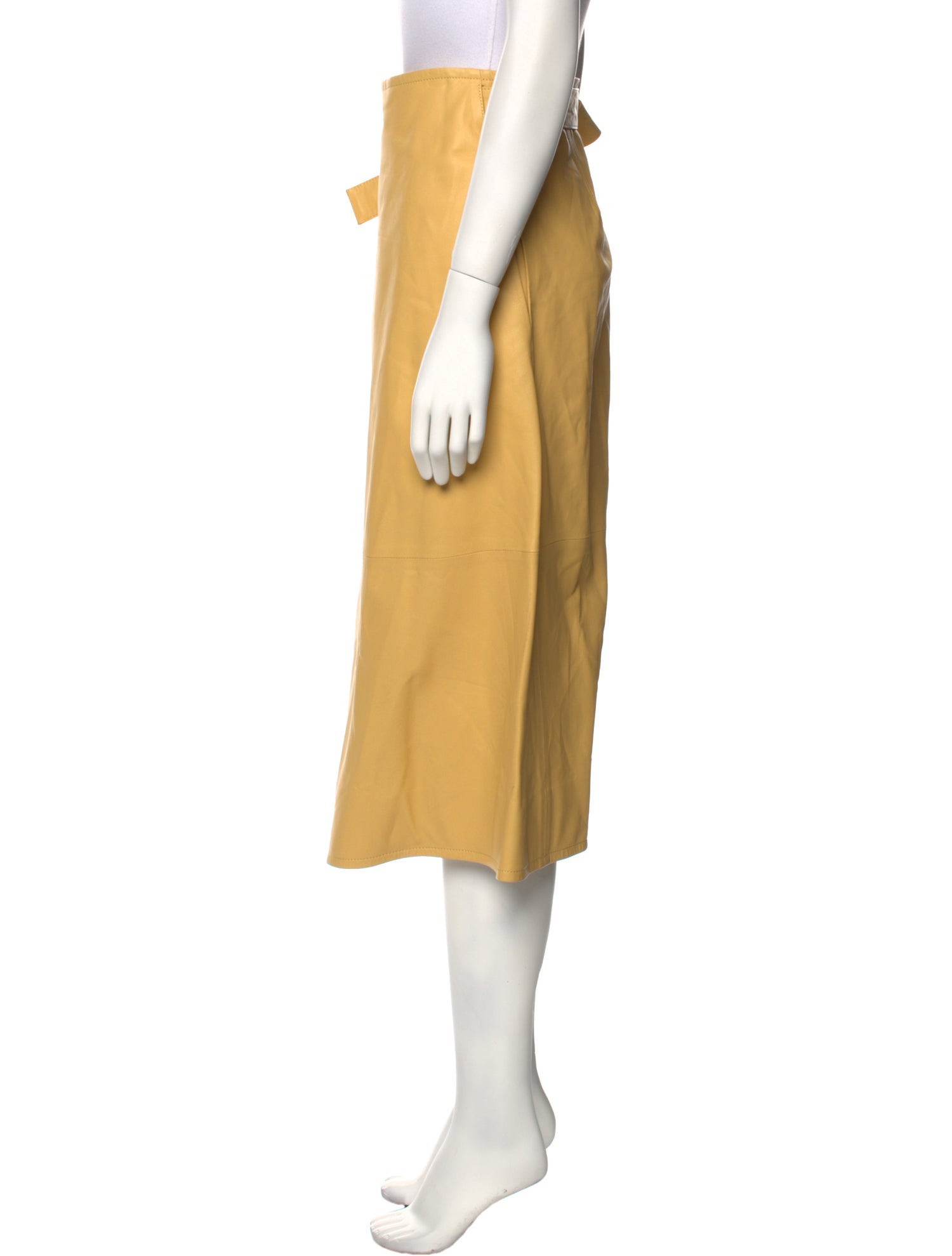 Proenza Schouler Lambskin Midi Length Skirt