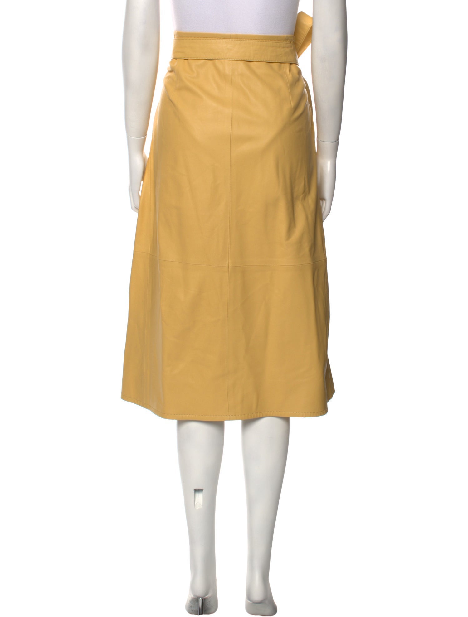 Proenza Schouler Lambskin Midi Length Skirt