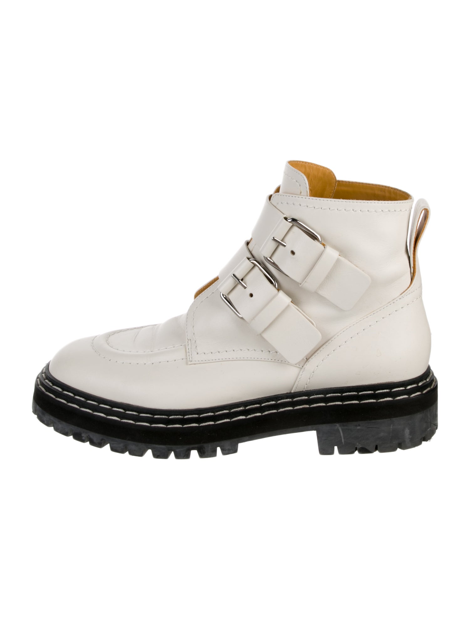 Proenza Schouler Leather Combat Boots