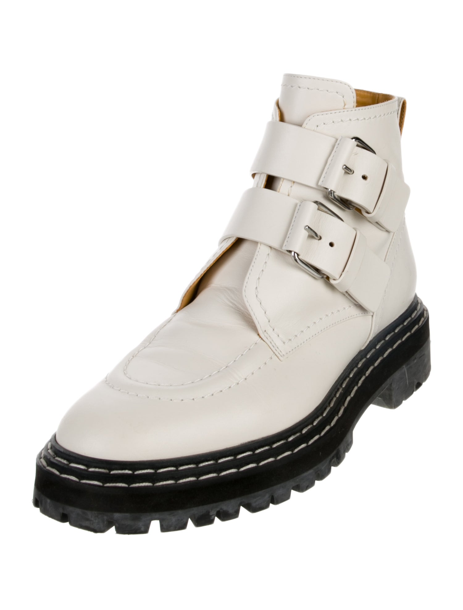 Proenza Schouler Leather Combat Boots