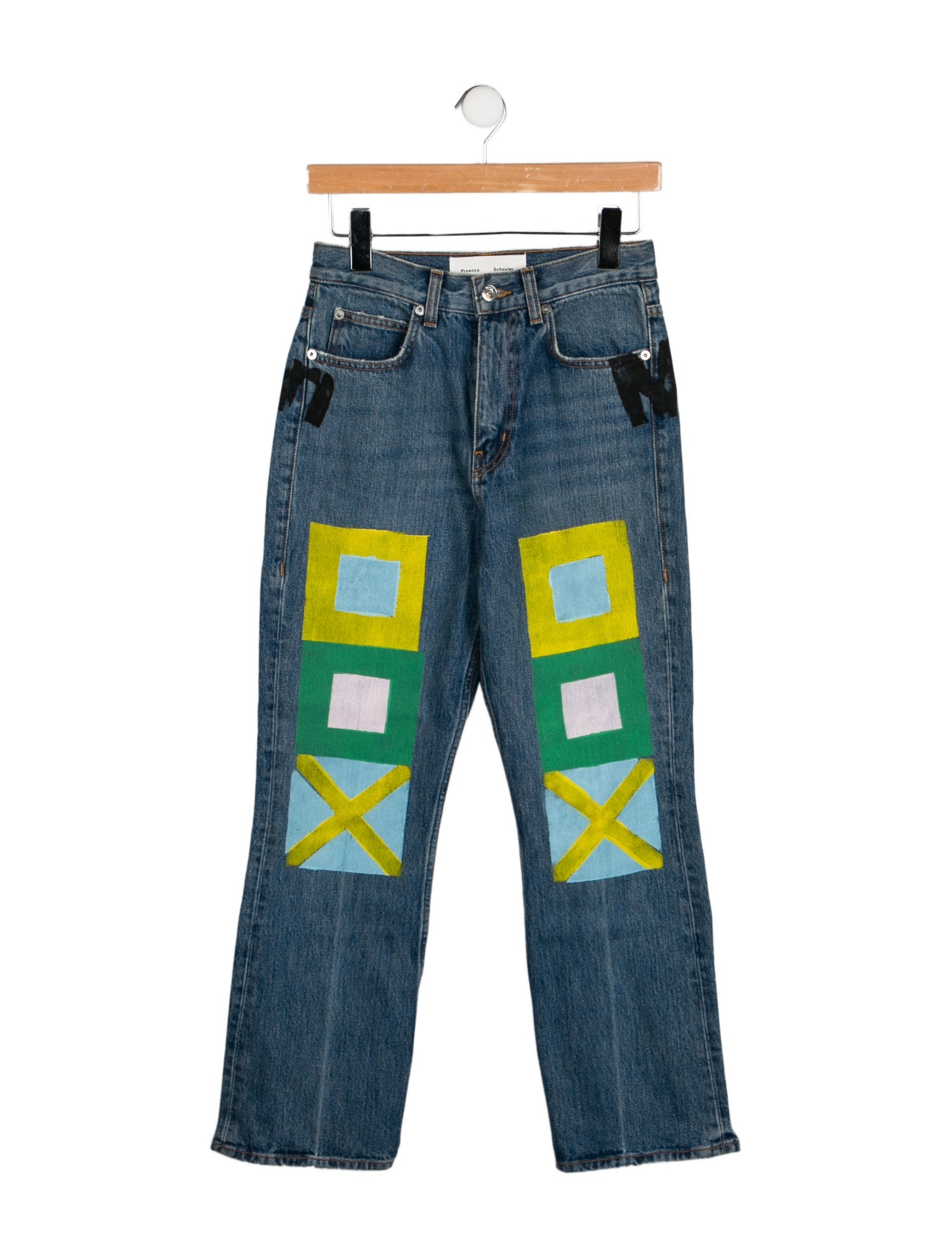 Proenza Schouler High-Rise Straight Leg Jeans