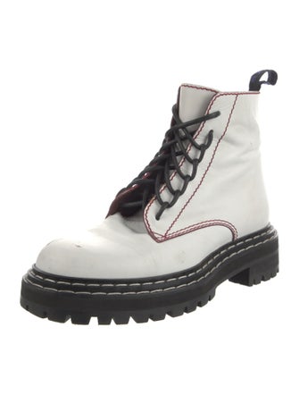 Proenza Schouler Leather Combat Boots
