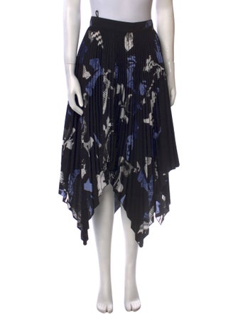 Proenza Schouler Floral Print Midi Length Skirt