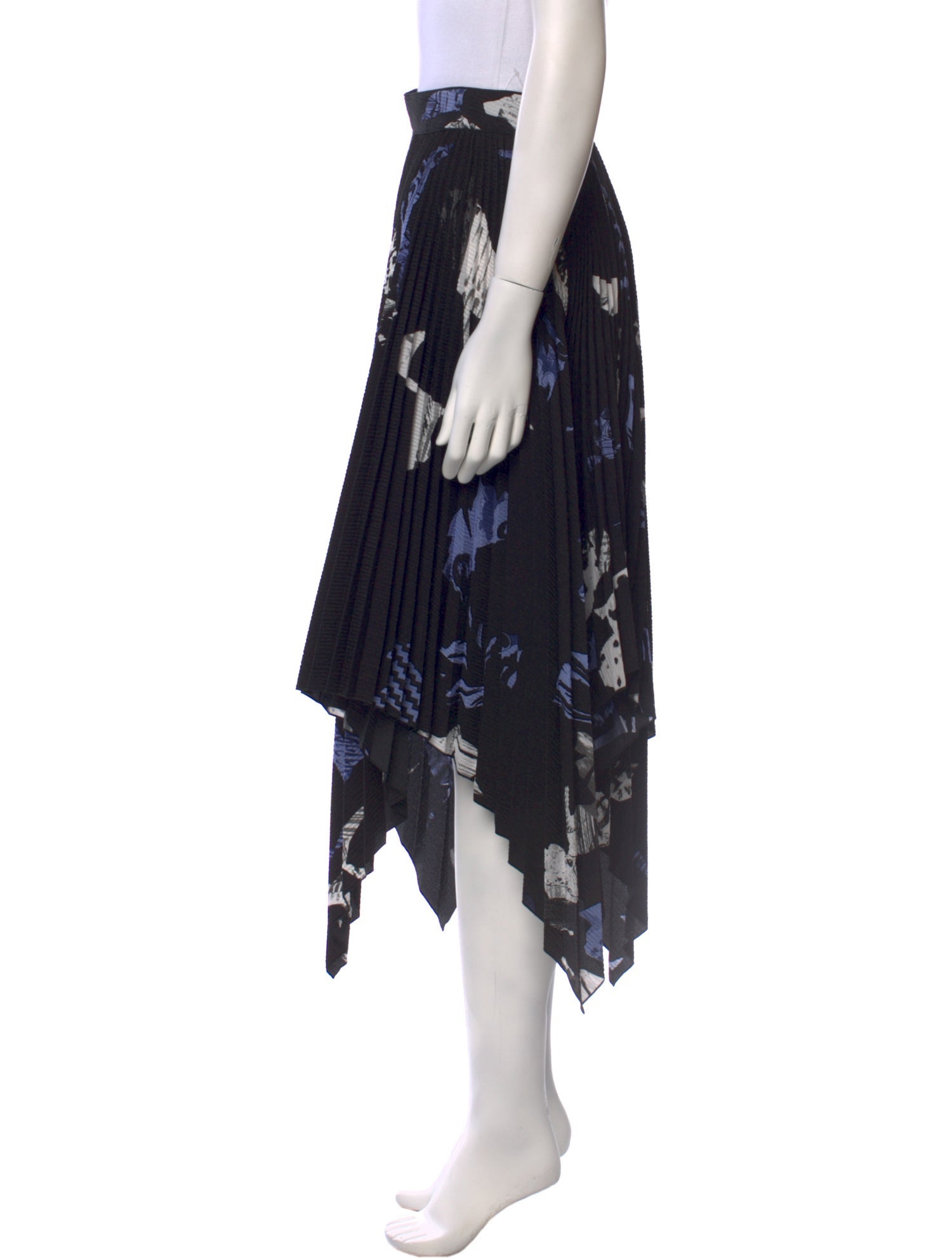 Proenza Schouler Floral Print Midi Length Skirt