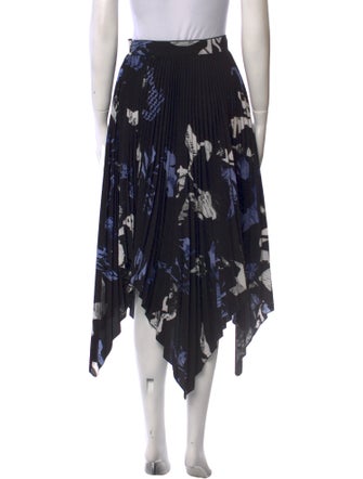 Proenza Schouler Floral Print Midi Length Skirt