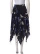 Proenza Schouler Floral Print Midi Length Skirt