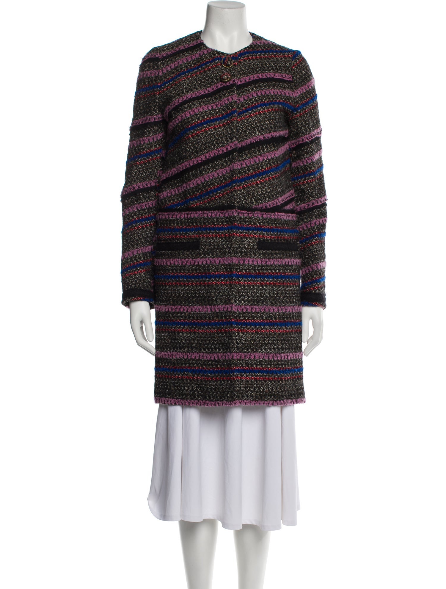 Proenza Schouler Virgin Wool Tweed Pattern Coat
