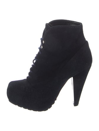 Proenza Schouler Suede Lace-Up Boots