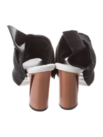 Proenza Schouler Wool Pleated Accents Mules