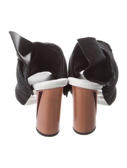 Proenza Schouler Wool Pleated Accents Mules