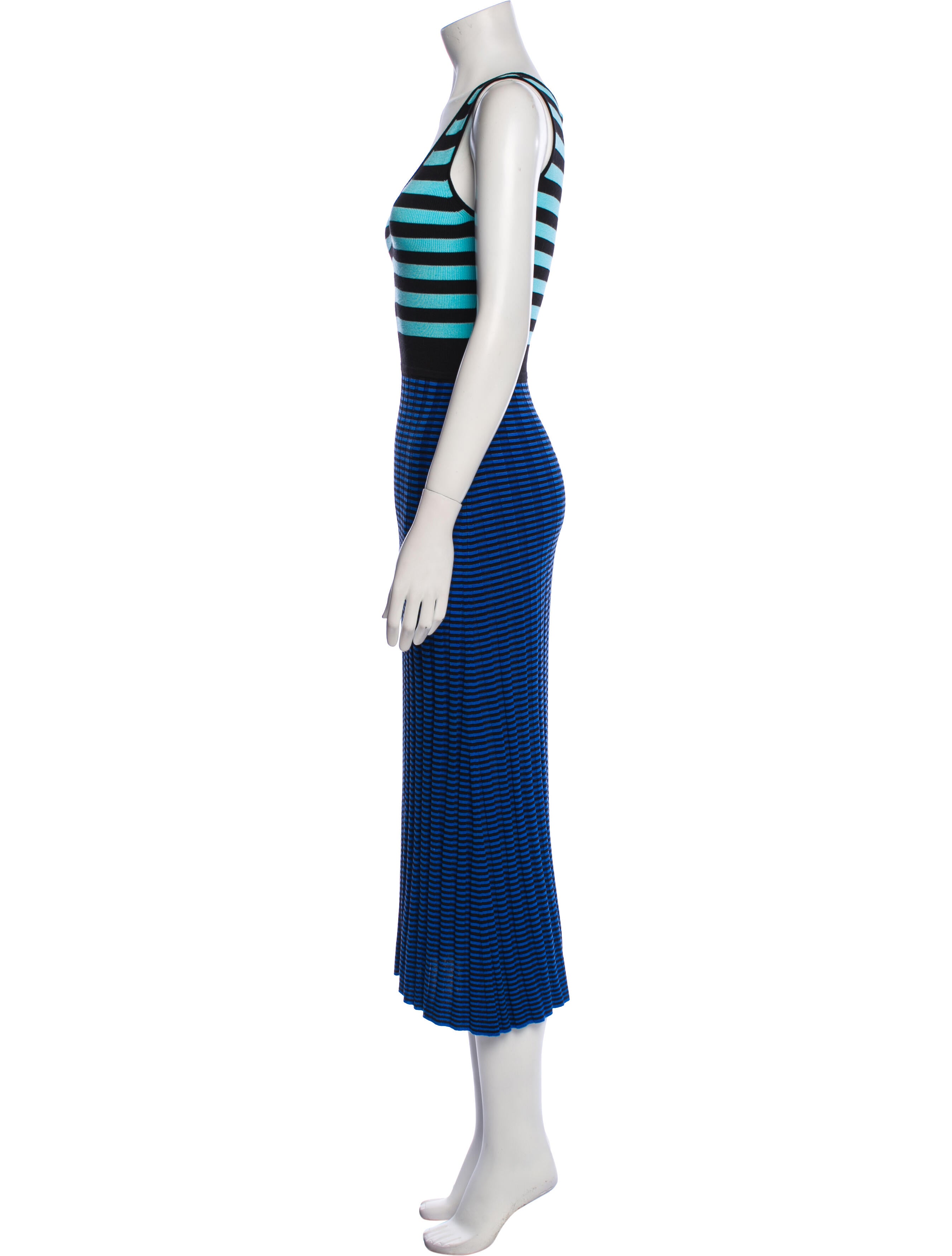 Proenza Schouler Striped Long Dress