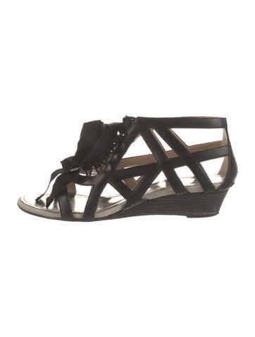 Proenza Schouler Sandals Leather Cutout Accent Gladiator IT 38.5 | 8.5
