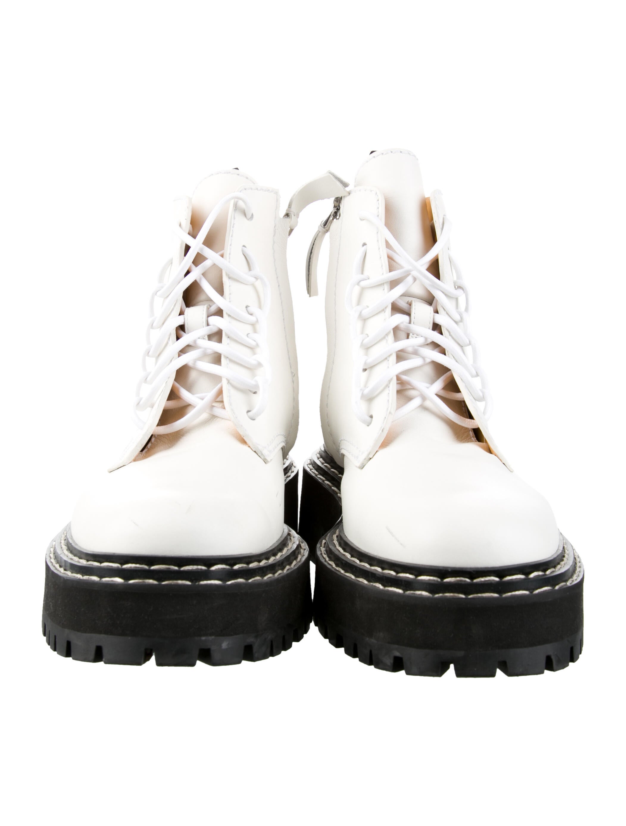 Proenza Schouler Leather Combat Boots