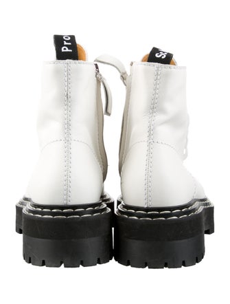 Proenza Schouler Leather Combat Boots