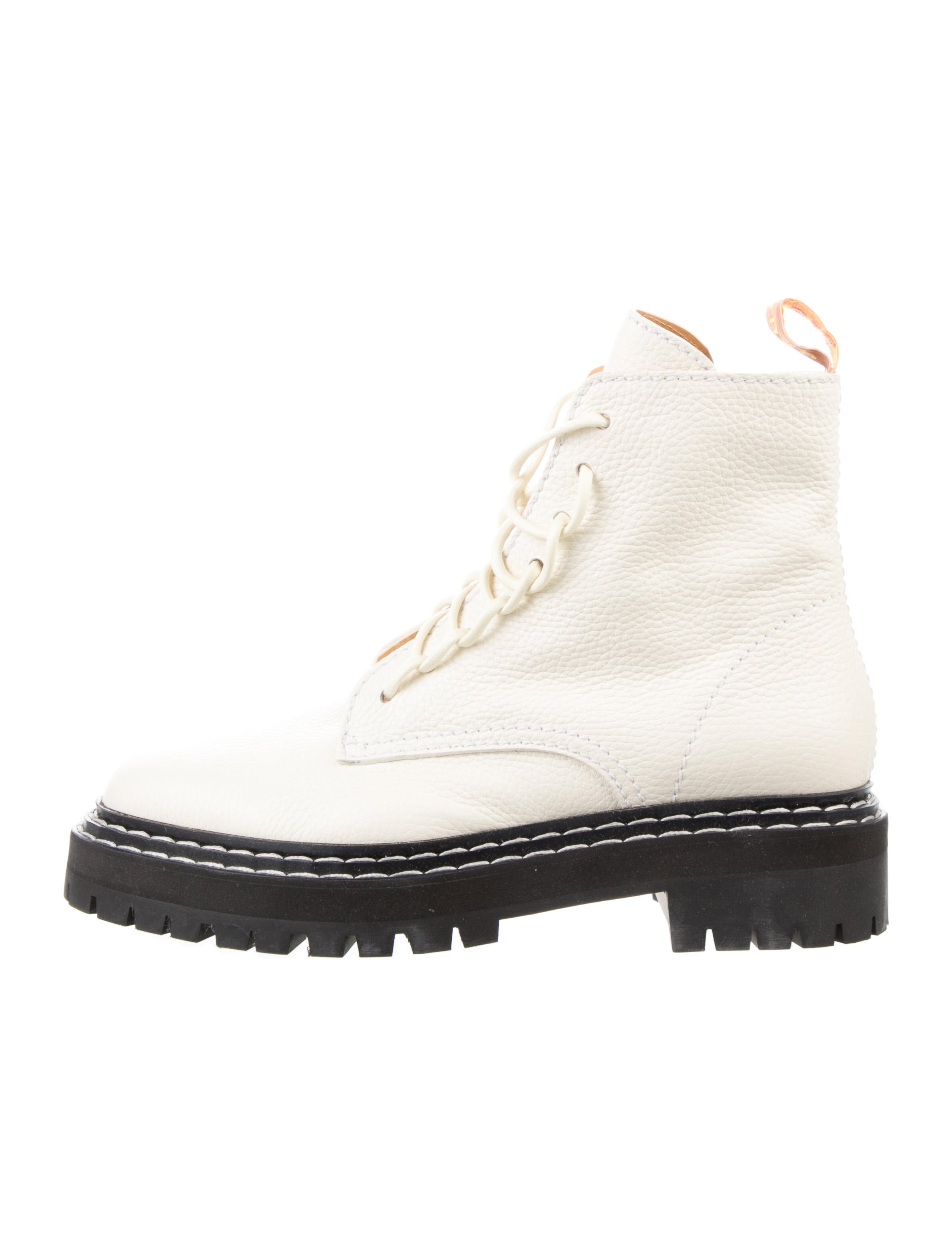 Proenza Schouler Leather Combat Boots