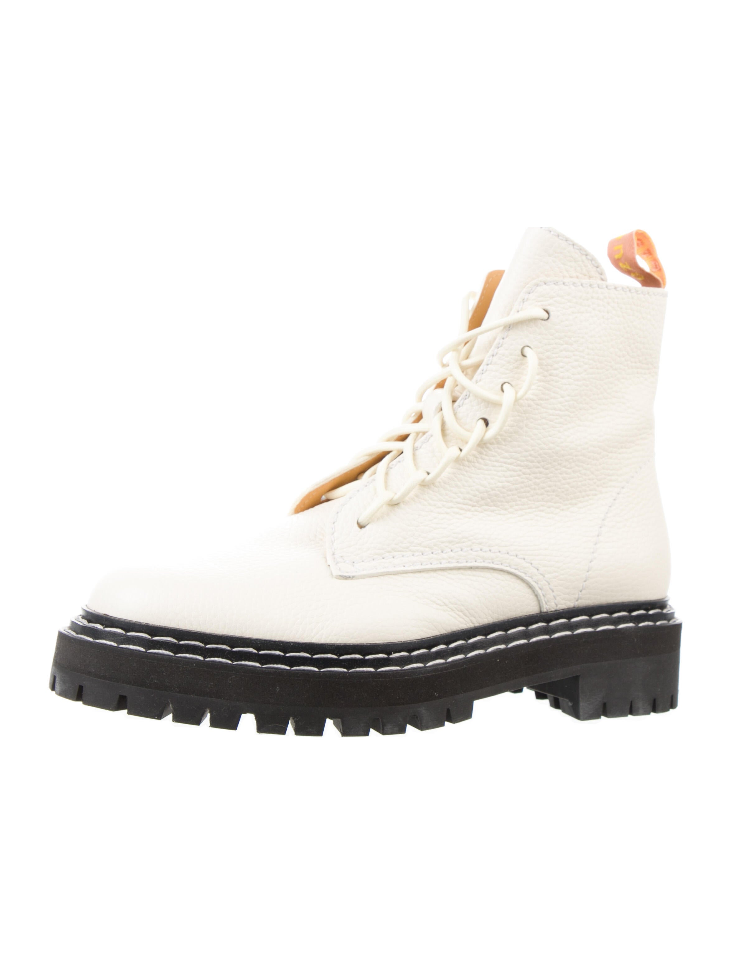 Proenza Schouler Leather Combat Boots