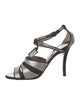 Proenza Schouler Sequins Bow Accents T-Strap Sandals