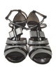 Proenza Schouler Sequins Bow Accents T-Strap Sandals