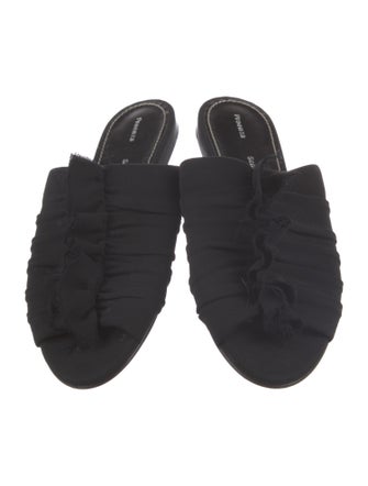 Proenza Schouler Ruffle Embellishment Mules