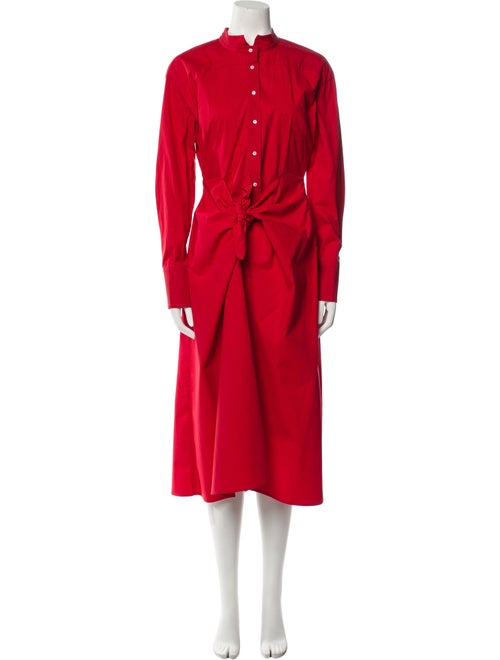 Proenza Schouler Mock Neck Long Dress