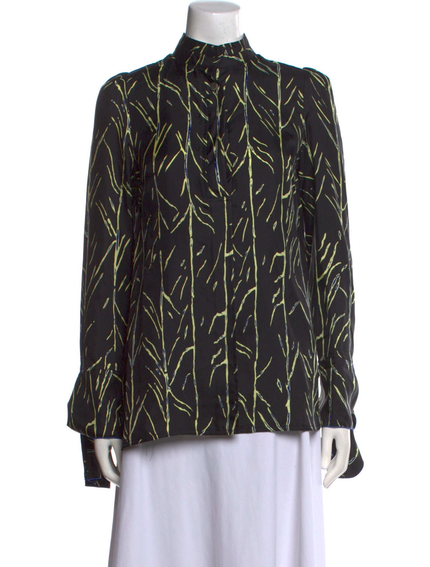 Proenza Schouler Silk Printed Blouse