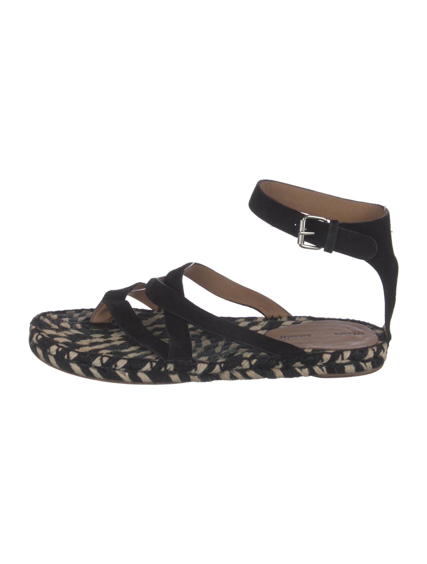 Proenza Schouler Suede Printed Sandals