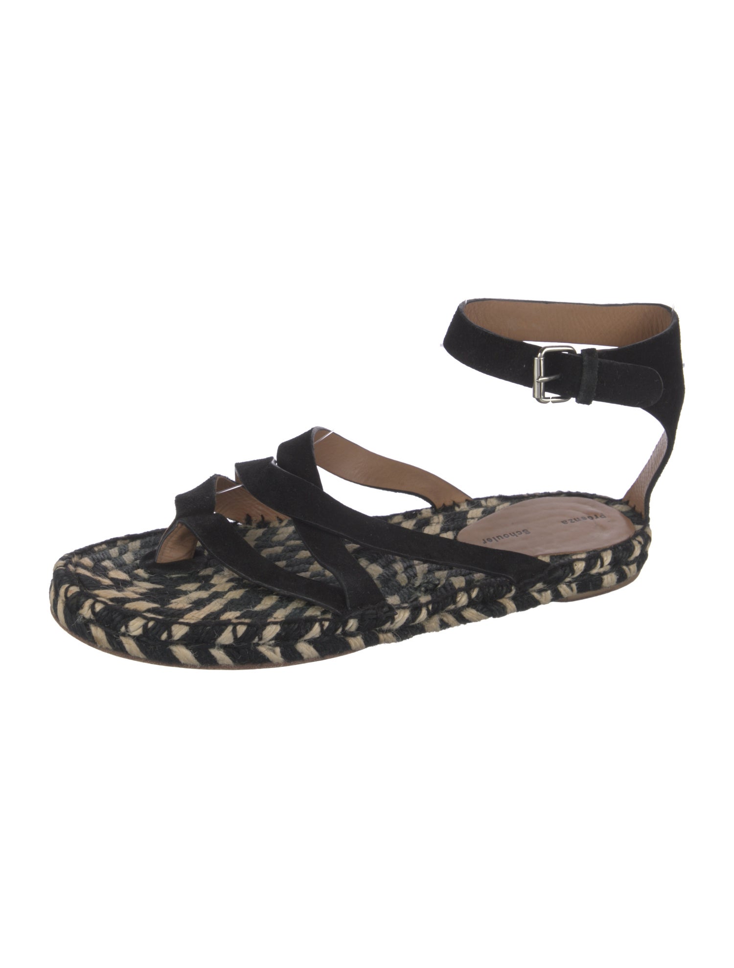 Proenza Schouler Suede Printed Sandals