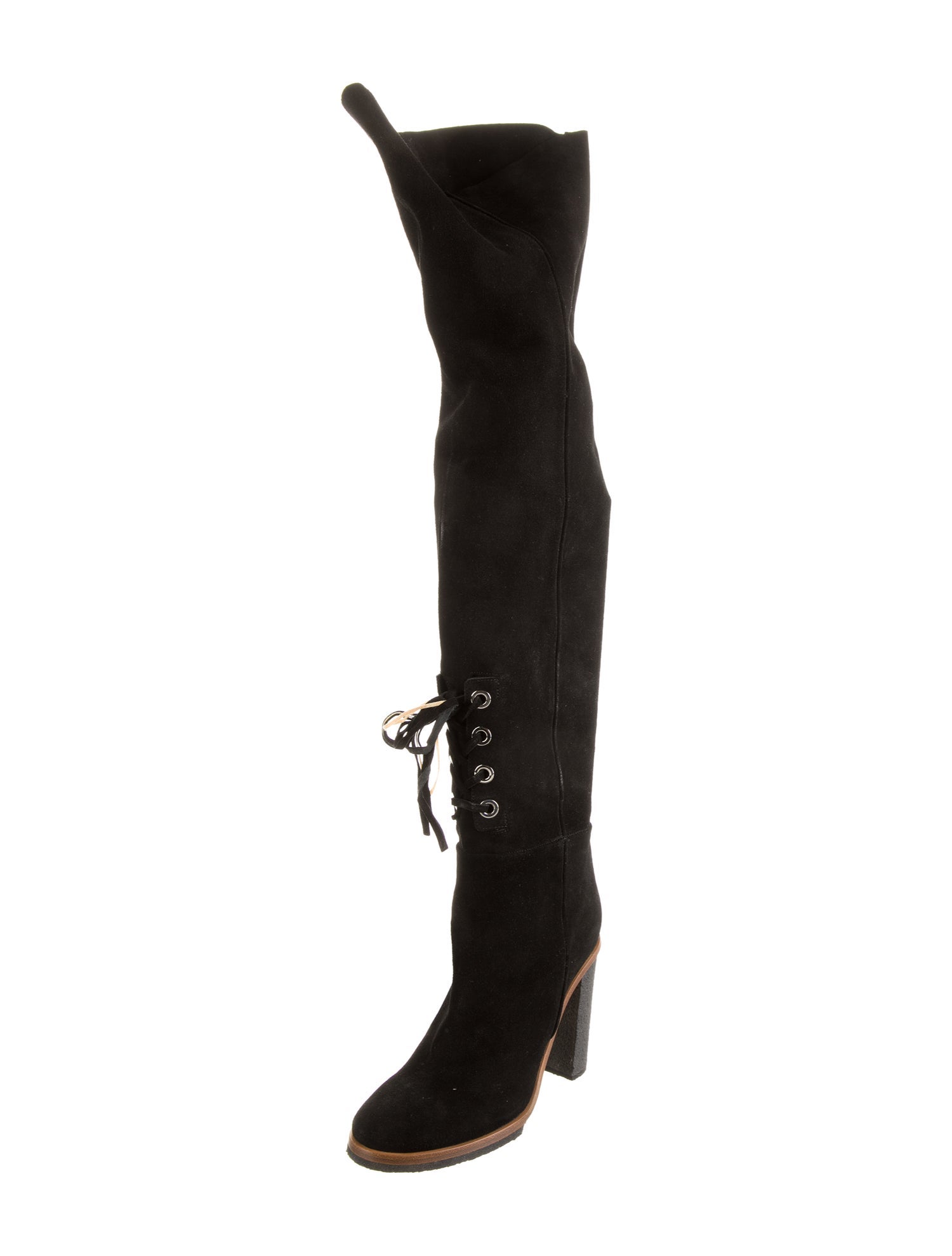 Proenza Schouler Suede Lace-Up Boots