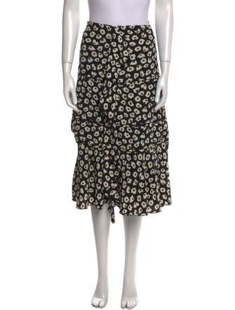 Proenza Schouler Silk Midi Length Skirt
