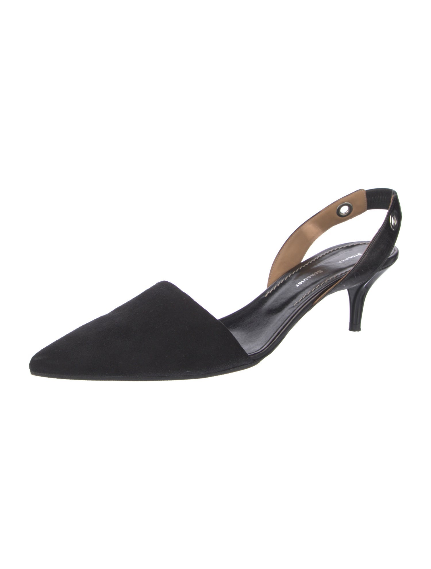 Proenza Schouler Suede Slingback Pumps